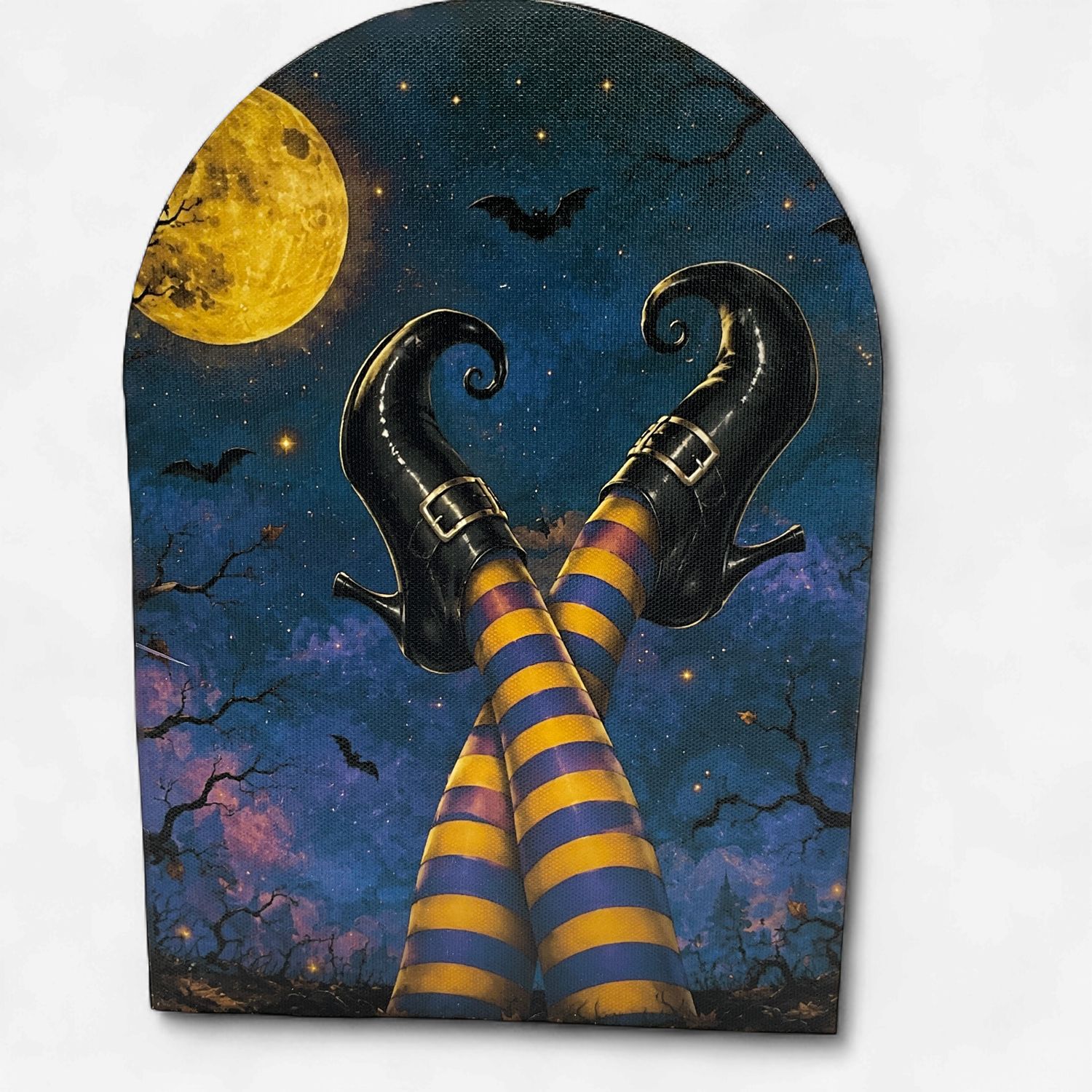Witch Boots Arch Canvas Print-Halloween Decor
