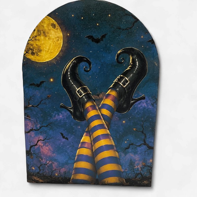 Witch Boots Arch Canvas Print-Halloween Decor