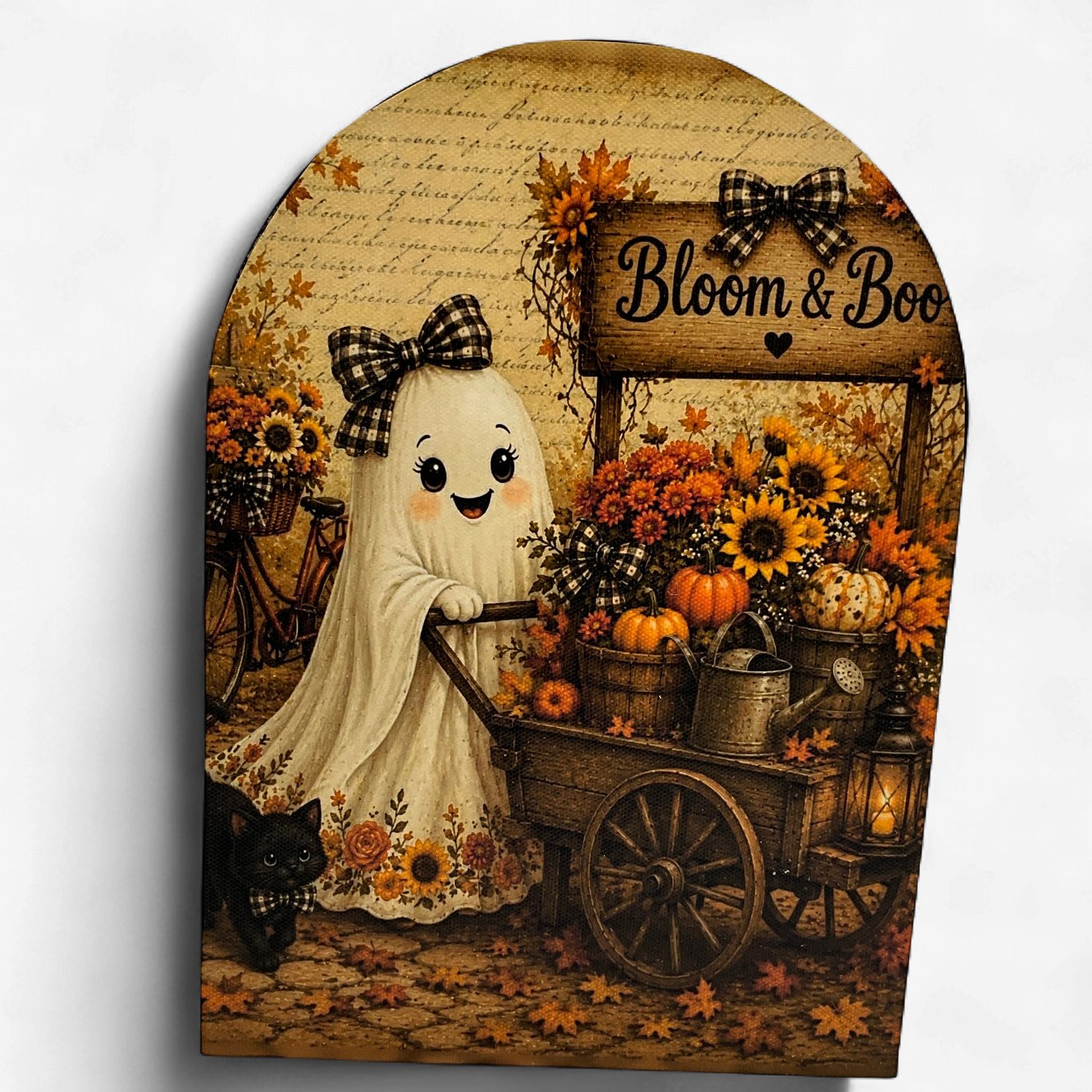 Bloom &amp; Boo Ghost Arch Canvas Print
