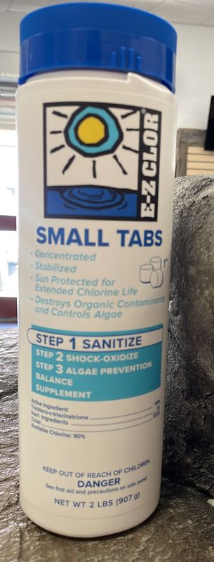 E-Z Clor 1” Small Tabs Chlorine 2lb