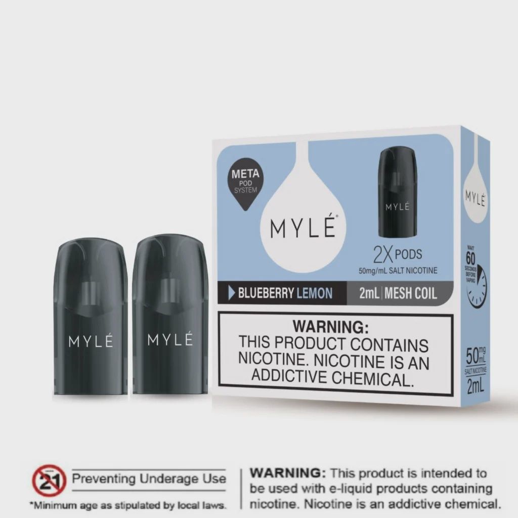MYLE Meta Pod - 50MG, Flavour: Blueberry Lemon