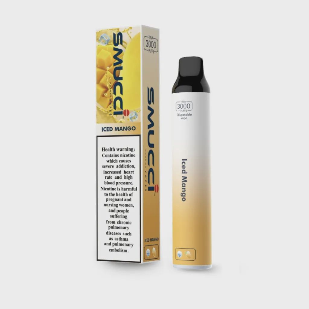 SMUCCI 20mg/ml 3000 puffs, Flavour: Iced Mango