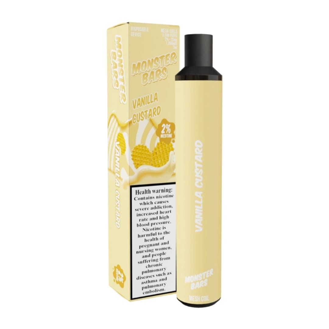 MONSTER BARS 3500 Puffs 20mg/ 30ml, Flavour: Vanilla Custard