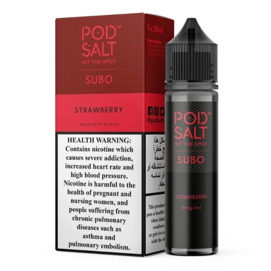 Pod Salt Subo Strawberry 3mg/50ml