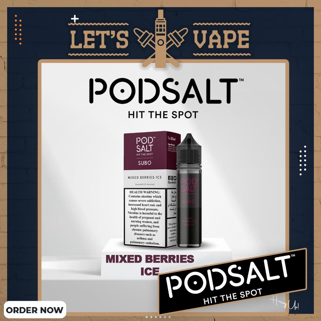 Pod Salt Subo Mixed Berries Ice 3mg/50ml