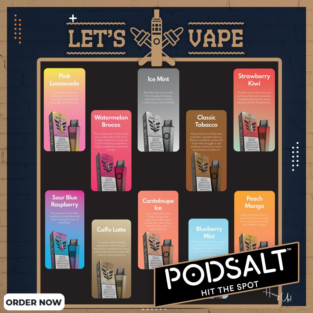 POD SALT EVOLVE  POD 20mg / 6000 puffs