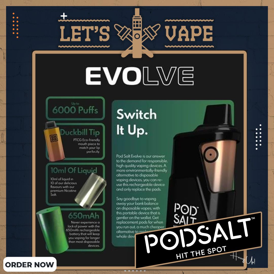 POD SALT EVOLVE BATTERY DEVICE 650 mAh