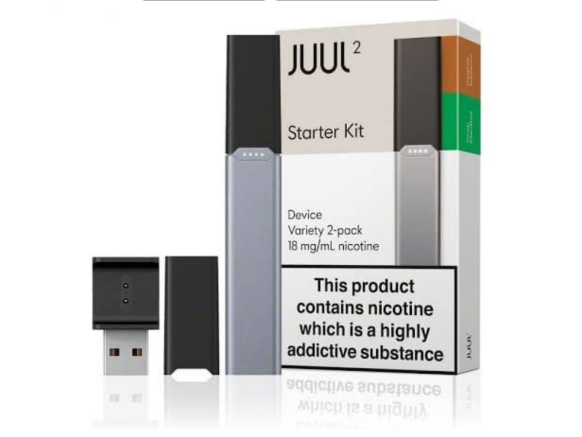 Juul 2 Starter Kit 2-packs Crisp Menthol &amp; Virginia Tobacco18mg\ml