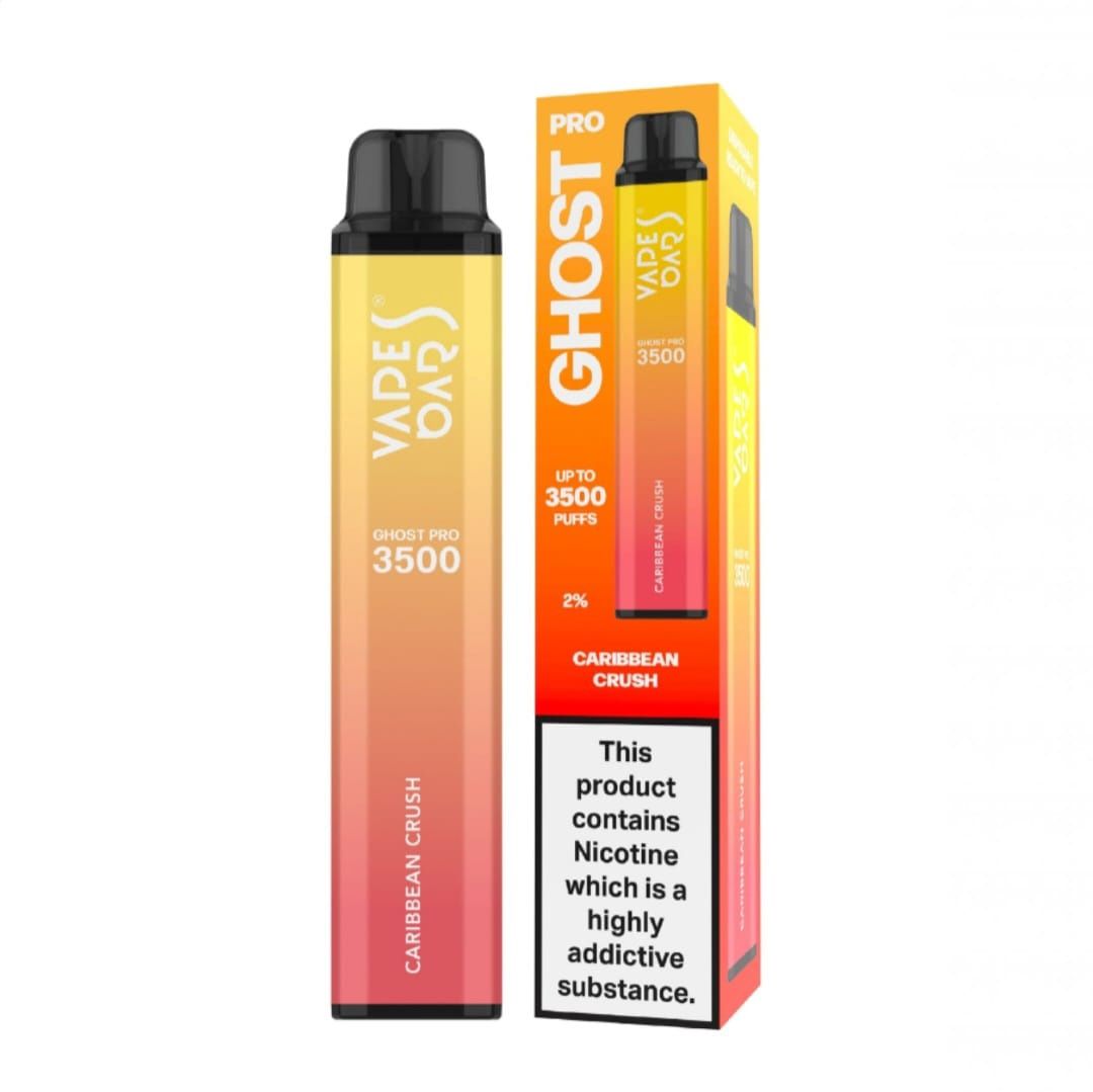 VAPES BARS Ghost Pro 3500 Puff 2%, Flavour: Caribbean Crush