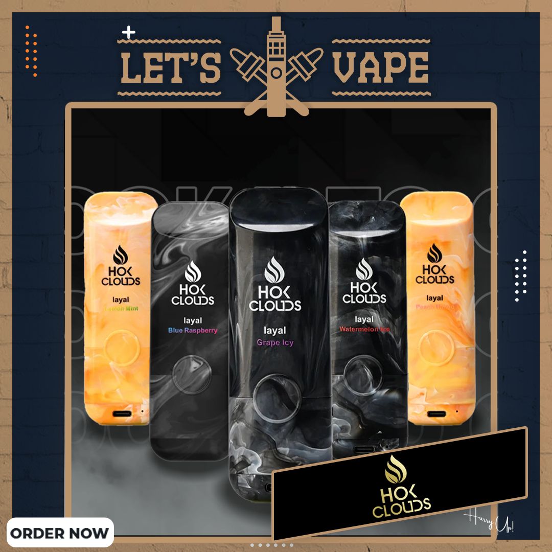 Hok Clouds Layal 15000puffs-3mg/10ml