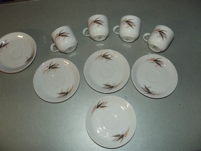 Tasses expresso fleuries