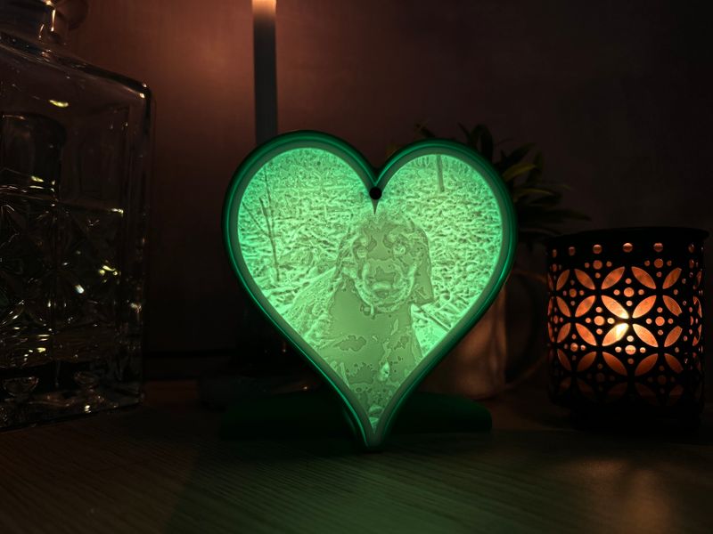 Hartjeslamp Groen