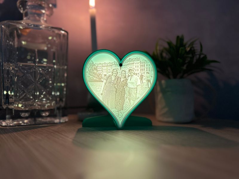 Hartjeslamp Groen