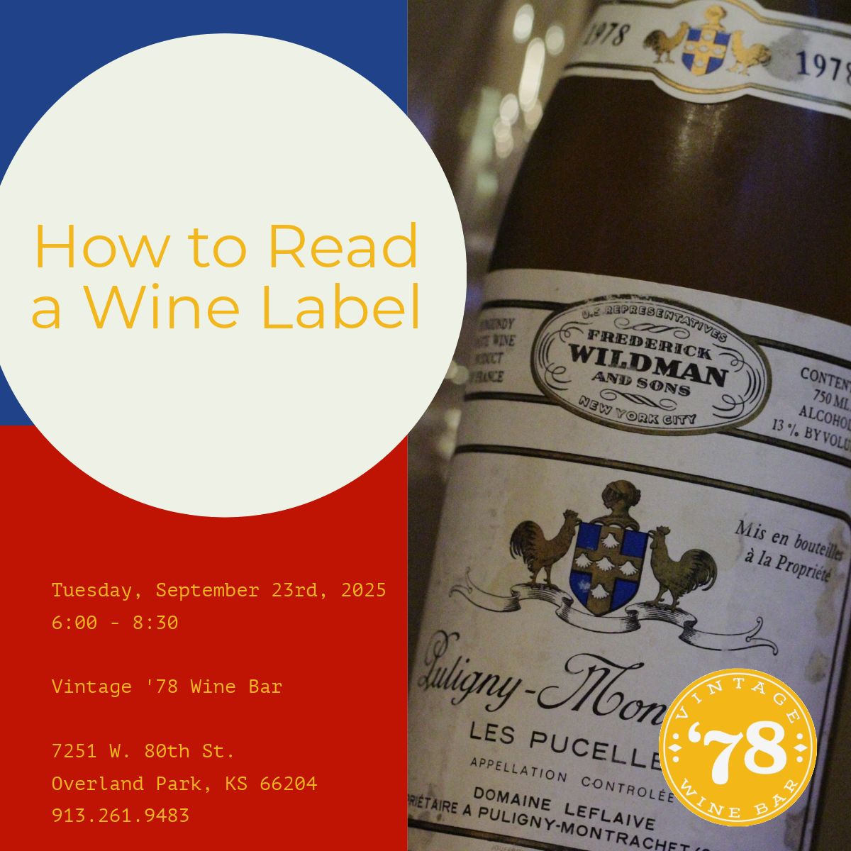 How to Read a Wine Label - Tuesday, September 23rd, 2025