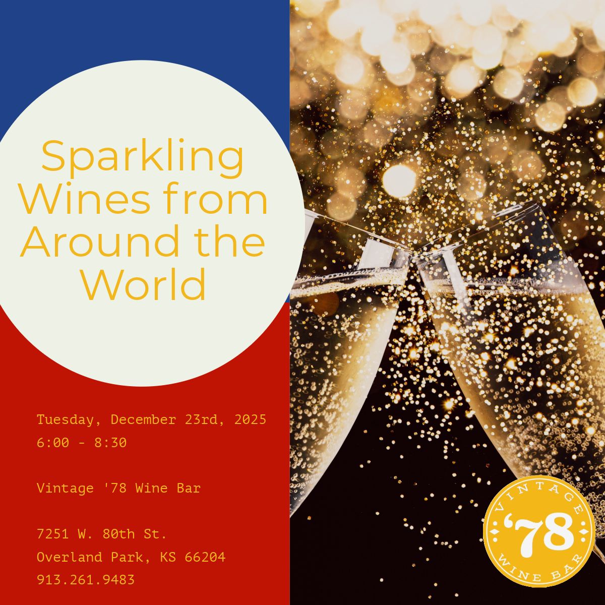 Sparkling Wines From Around the World - Tuesday, December 23rd, 2025