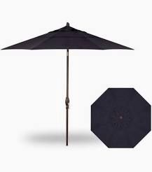TG 9' Auto Tilt Market Umbrella Octagon Bronze/Navy