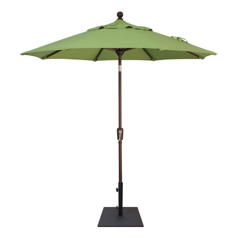 TG 7.5' Market Umbrella Octagon Push Button Tilt ChaCha Green/Bronze