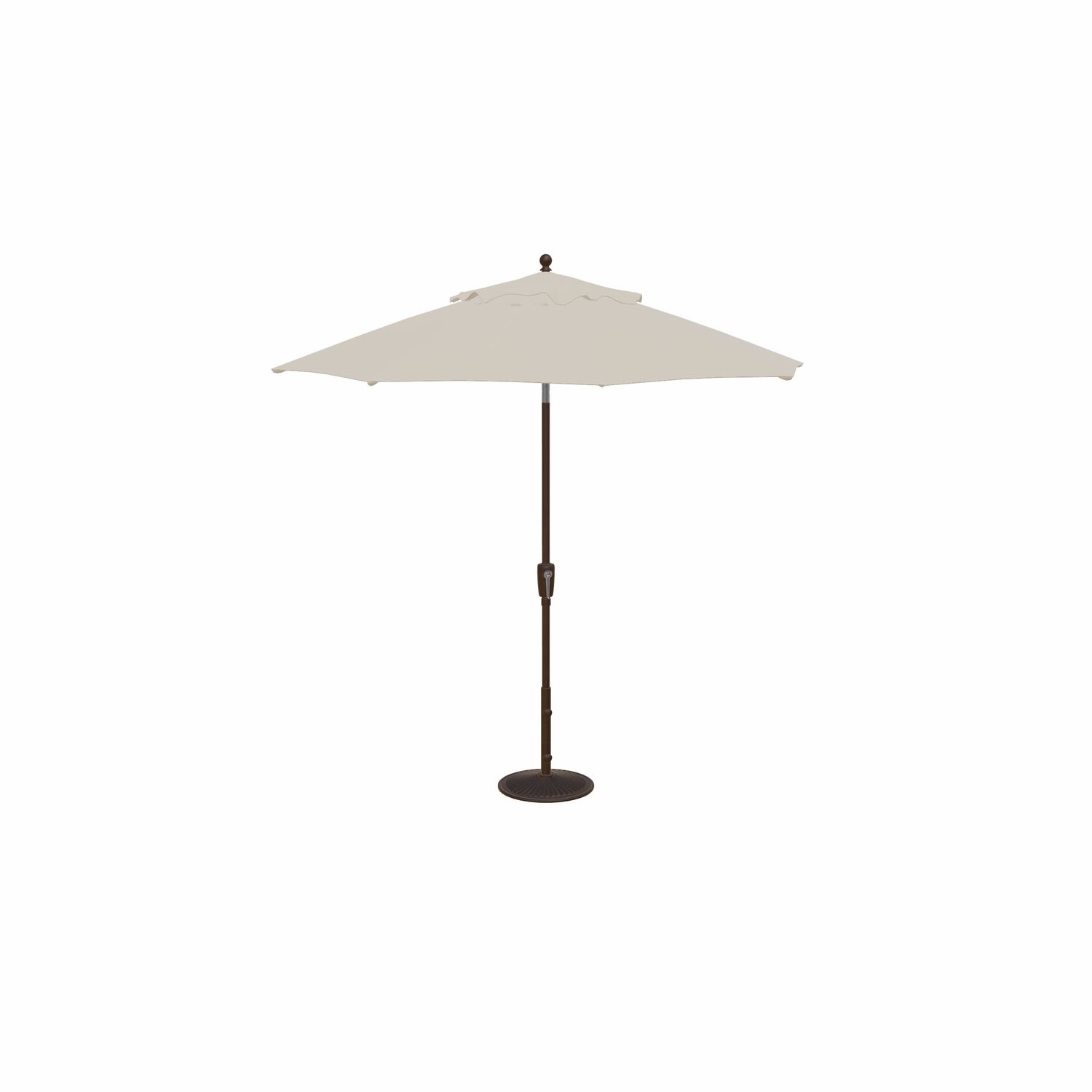 TG 9' Push Button  Tilt Market Umbrella Octagon Vanilla/Bronze