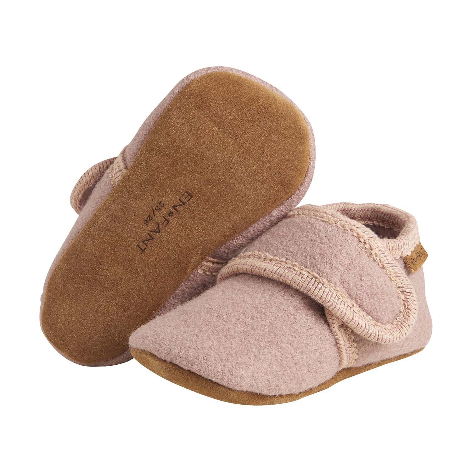 Enfant baby wool slofjes Bark