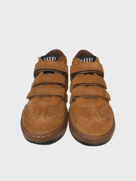 Hip H1353 Jongens Sneaker Klittenband Bruin