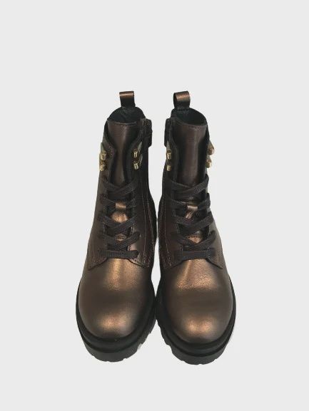 Hip H1626 meisjes veterboot brons