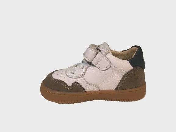 Shoesme BN24S012-A Jongens Babyproof sneaker White Taupe