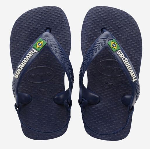 Havaianas Baby Brasil logo Navy Blue