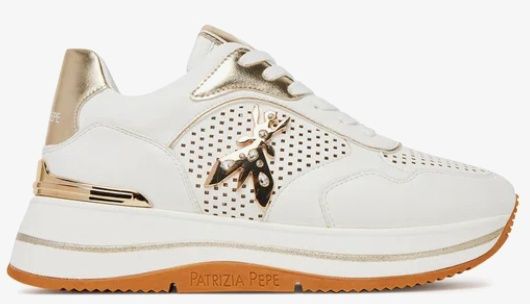 PPJ313  Sneaker Leather White Gold