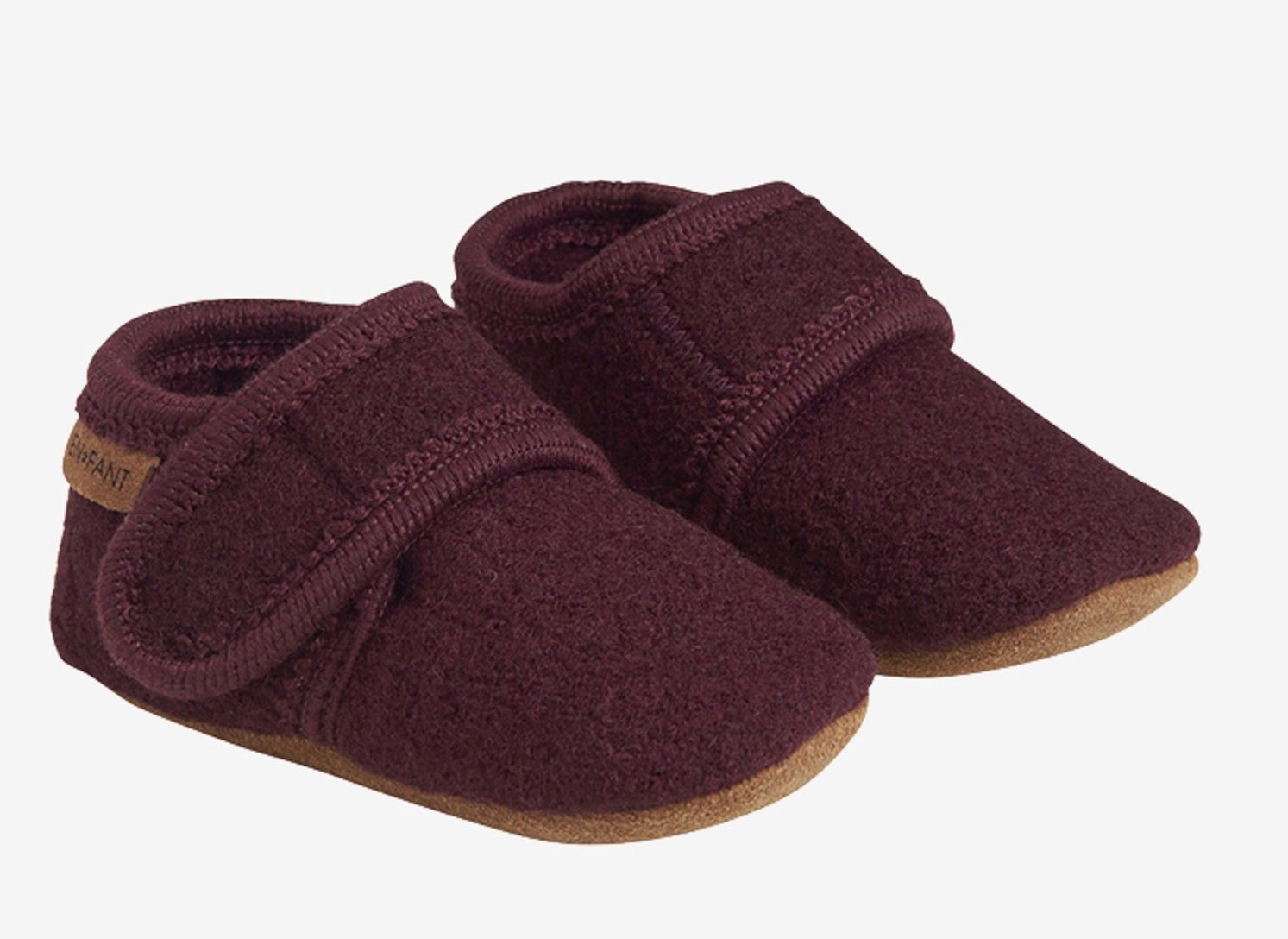 Enfant baby wool slofjes Winetasting