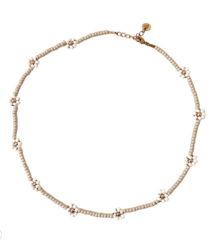 Love issue Necklace | Daisy neutral / ivory