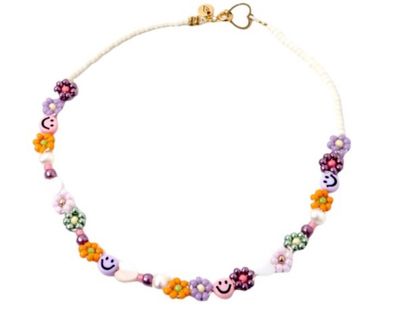 Necklace | Shortie daisy smiley