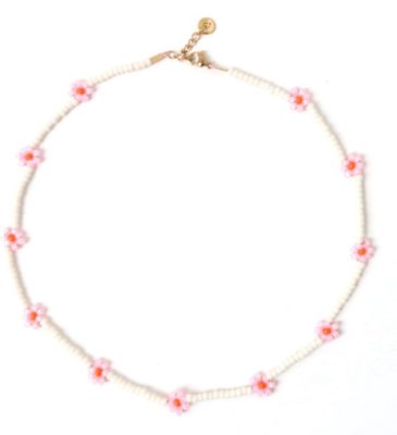 Love Issue Necklace | Daisy sunshine neon pink