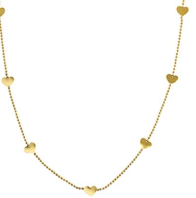 Necklace | Stainless steel hearts