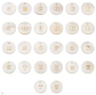 Charm | Alphabet shell pearl