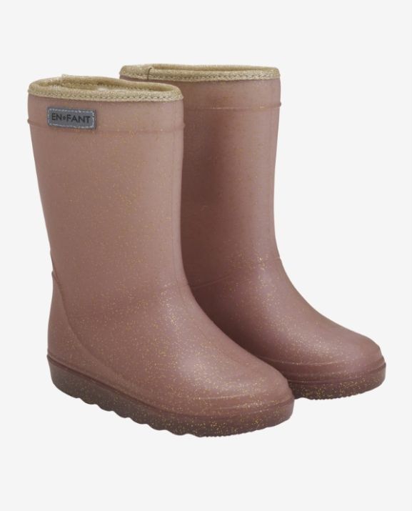 4612 Enfant thermoboots glitter Rose taupe