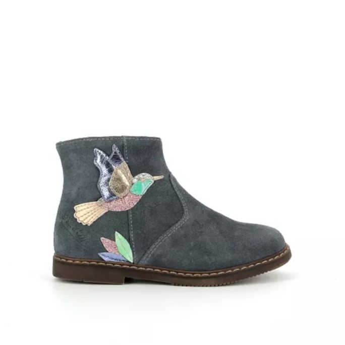 Pom d’Api city colibri enkellaarsjes – bleu gris