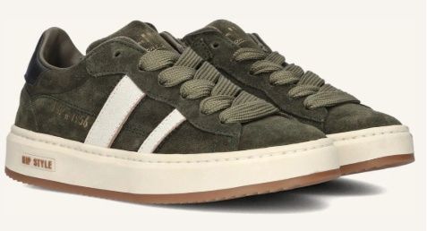 H1102 Lage sneaker Groen combi