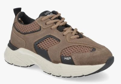 H1145 jongens sneaker taupe