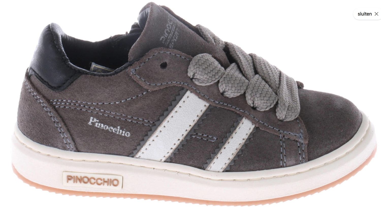 P1102  jongens sneaker suede Grijs