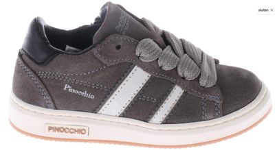 P1102  jongens sneaker suede Grijs
