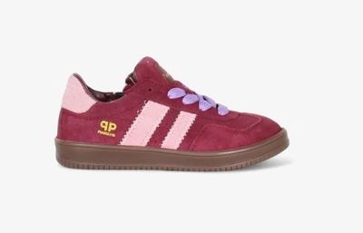 P1103 Bordeaux - Combi / L - Combi meisje sneaker
