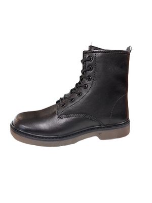 H1141 Combat boots Black leather