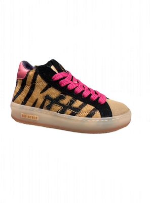 H1109 halfhoog meisjes sneaker Tijger purple