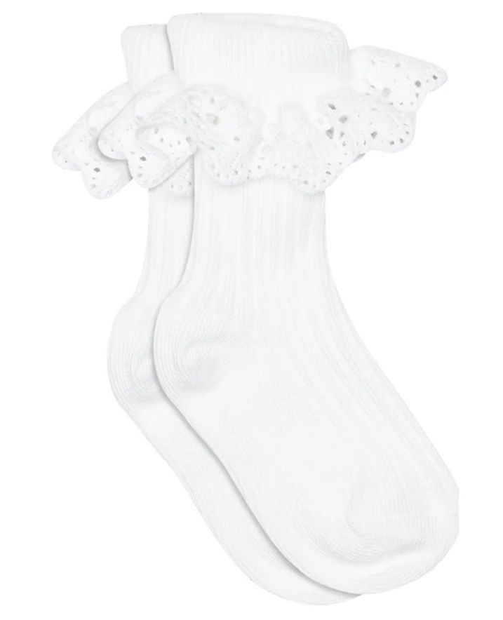 57054 MP  Knee socks lace white