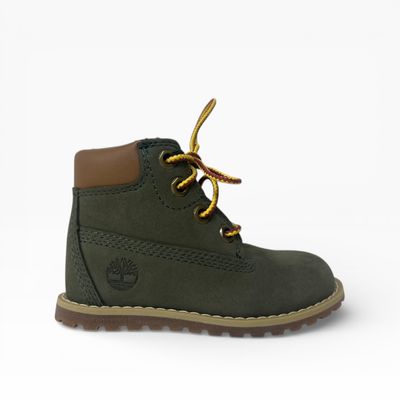 Timberland Pokey Pine boots rits Dark green nubuck