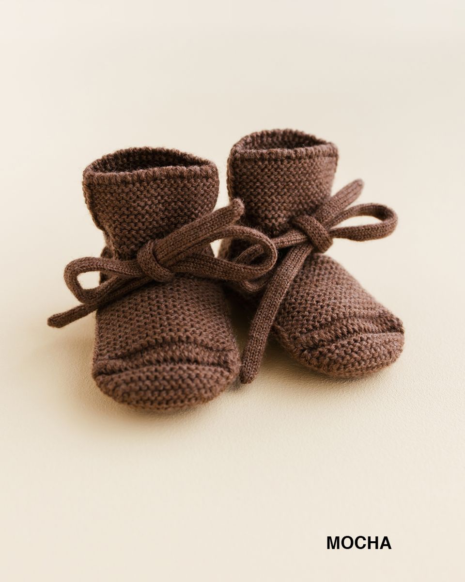 Hvid booties Mocha