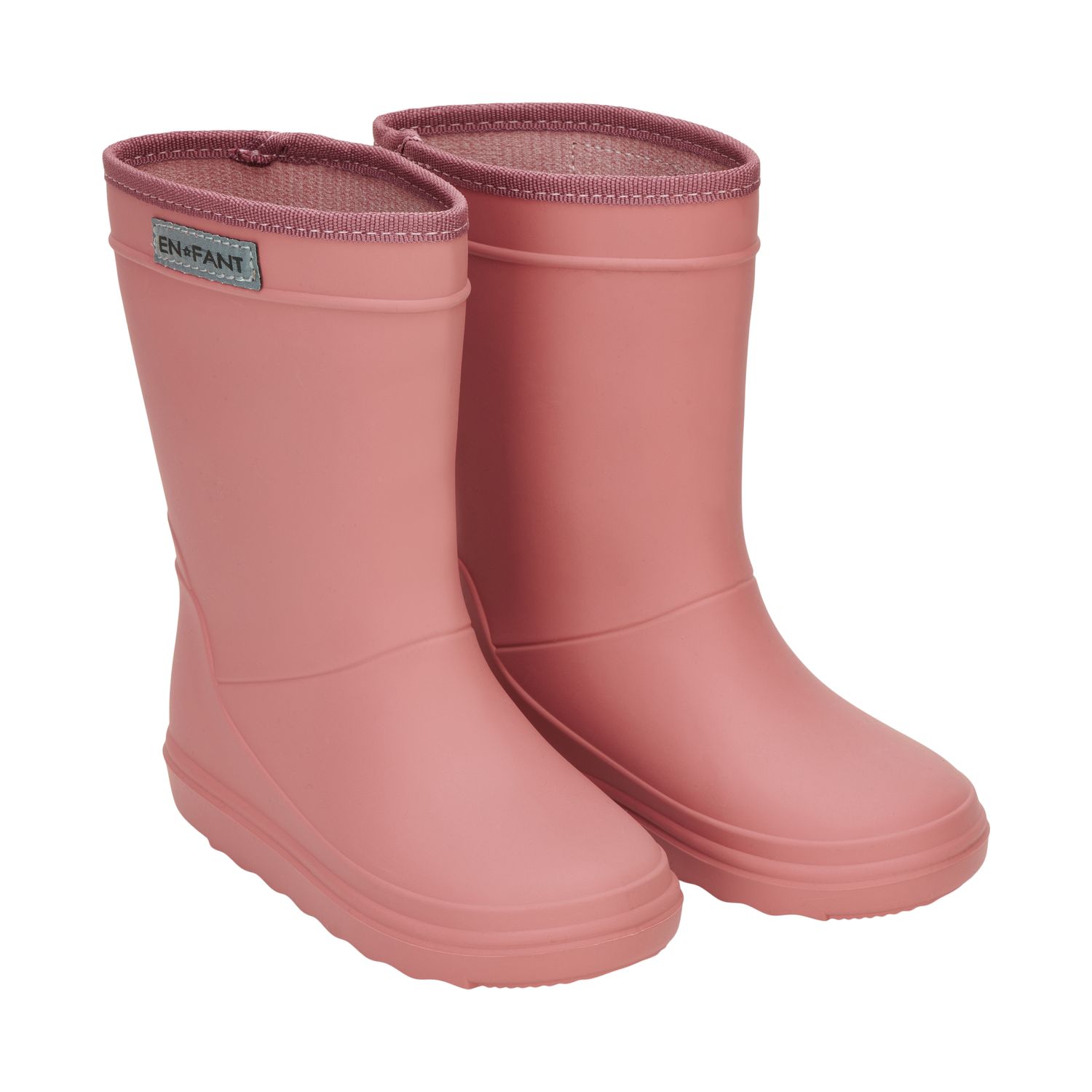 559 Enfant Rain Boots Solid Old Rose