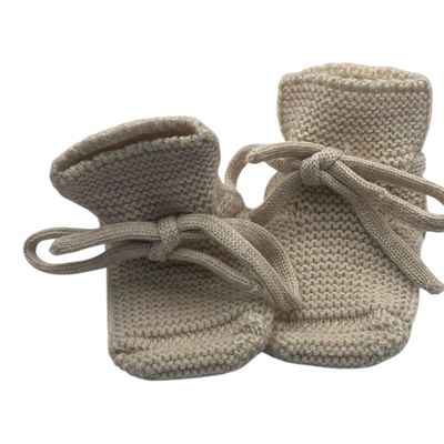 Hvid booties Cream