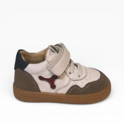 Shoesme BN24S012-A Jongens Babyproof sneaker White Taupe