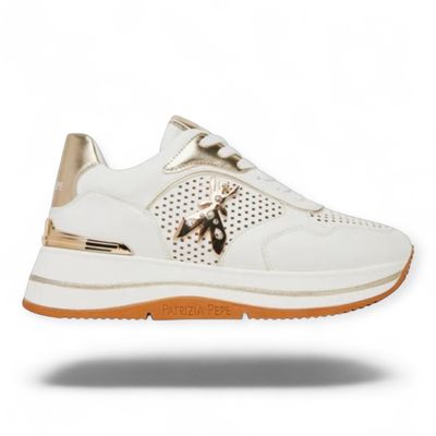 PPJ313  Sneaker Leather White Gold